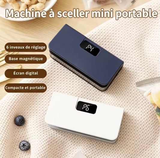 Mini Scelleuse Thermique Portable – Ferme Sachets Alimentaires Rechargeable