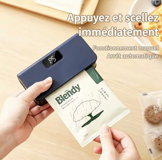 Mini Scelleuse Thermique Portable – Ferme Sachets Alimentaires Rechargeable